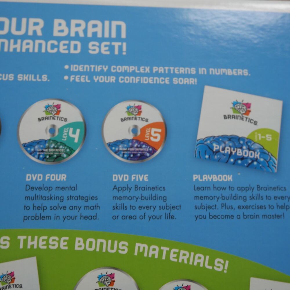 NEW Brainetics Breakthrough Math & Memory Educational Program System 7 DVDs - Picture 14 of 14